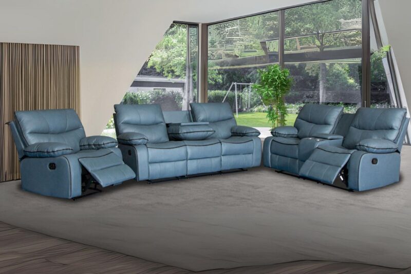seattle- reclining -sofa -blue- 321- moy dungannon- ni - roi